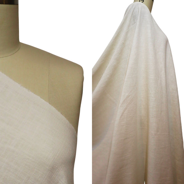 100% Linen Stone Washed Finish - Alabaster